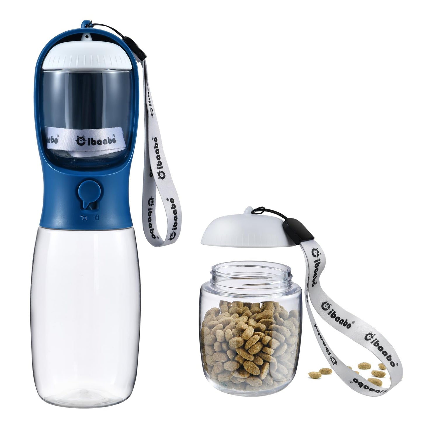 Dog Water Bottle with Food Container